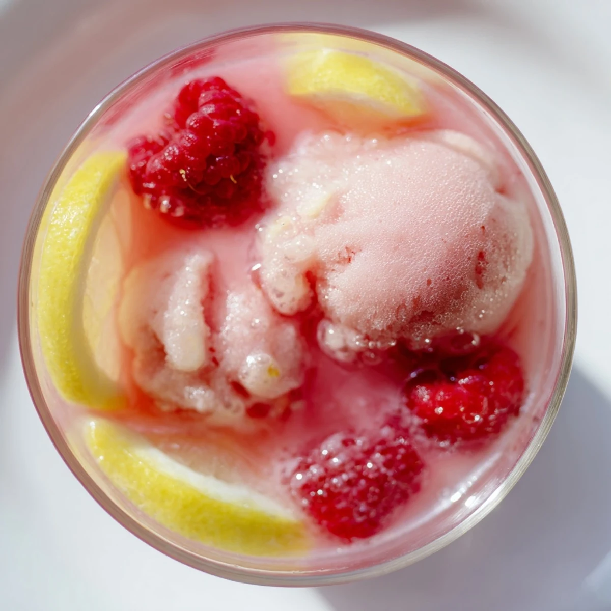 Refreshingly cool Pink Punch with Raspberry Sherbet in a large punch bowl, ready to serve at a sunny celebration or summer gathering.