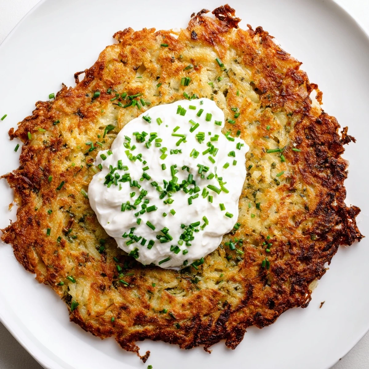 Irish Boxty with Sour Cream