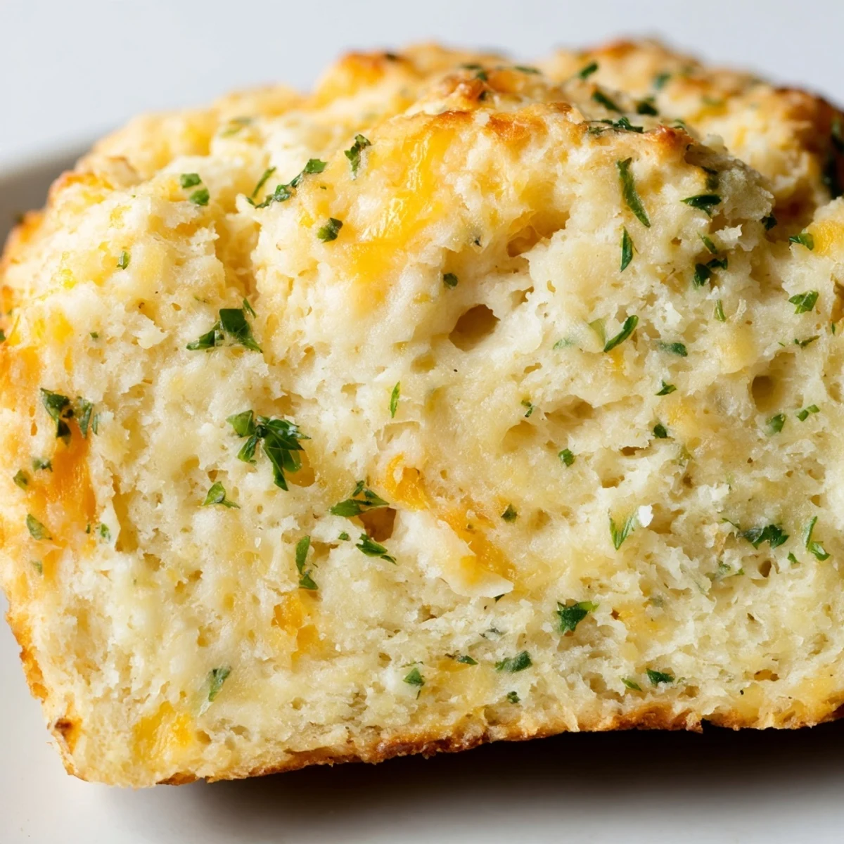 Freshly baked Red Lobsters Cheddar Bay Biscuit Loaf resting on a wooden board, ready to serve with soup or seafood.