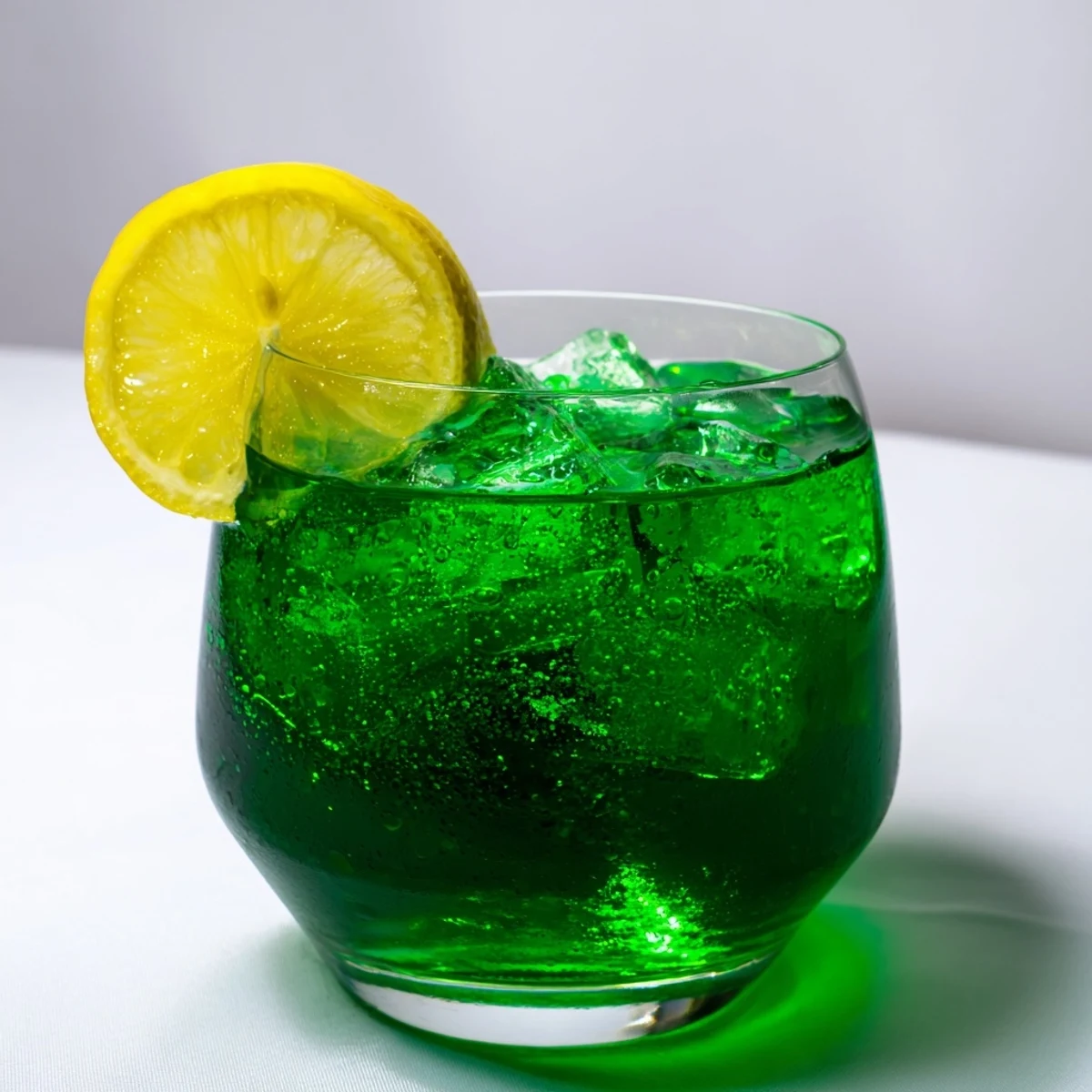 Vibrant St. Patrick's Day Luck of the Irish Cocktail with citrus and whiskey over ice