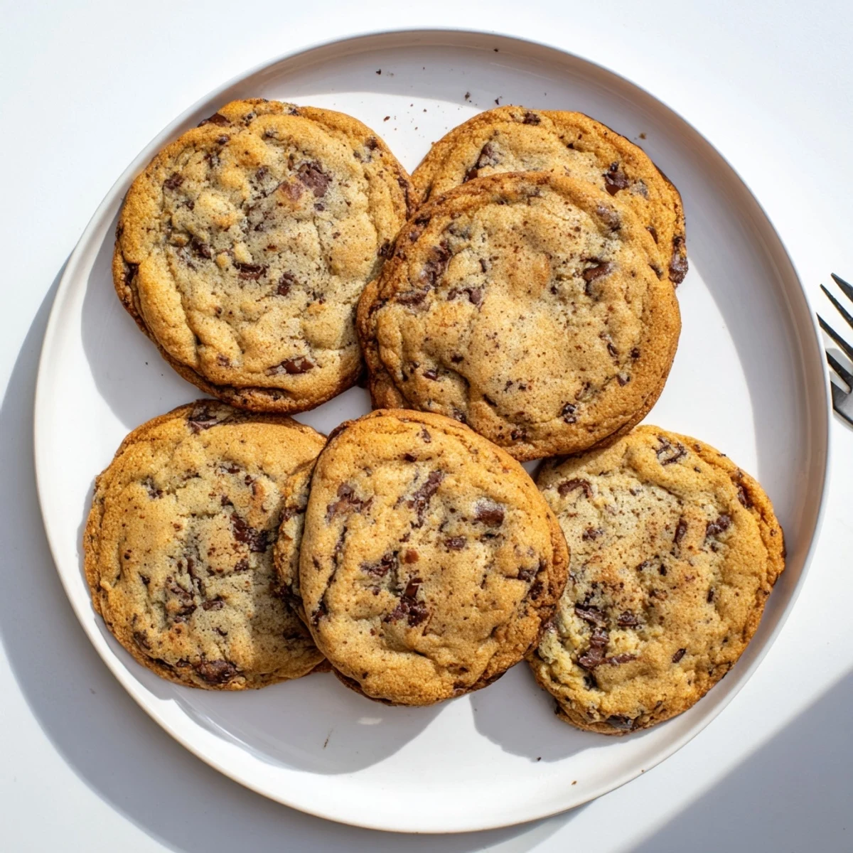 Warm Vietnamese cinnamon chocolate chip cookies with gooey chips and slightly crisp golden edges