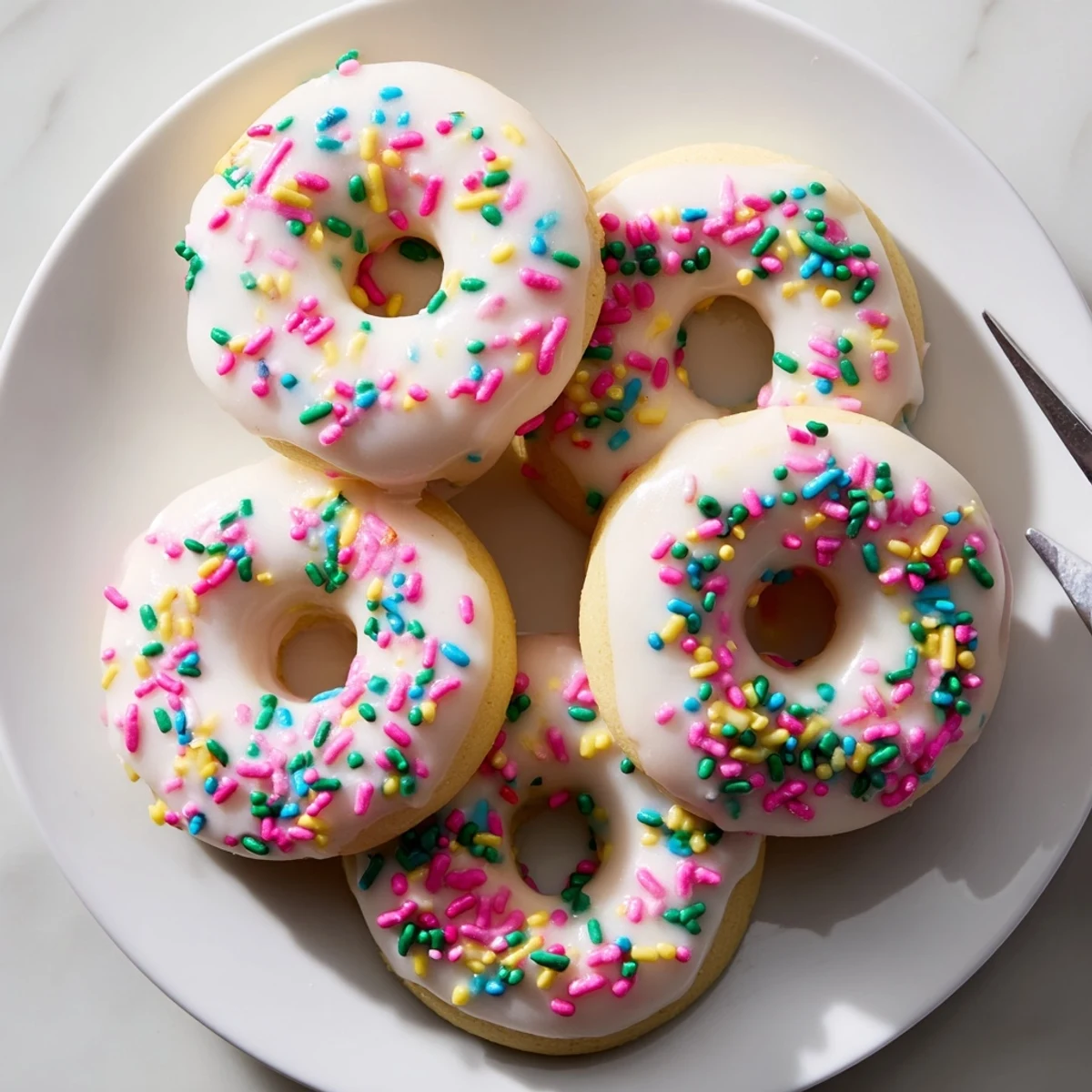 Traditional Italian Easter cookies with citrus glaze arranged on a decorative platter for spring holiday celebrations
