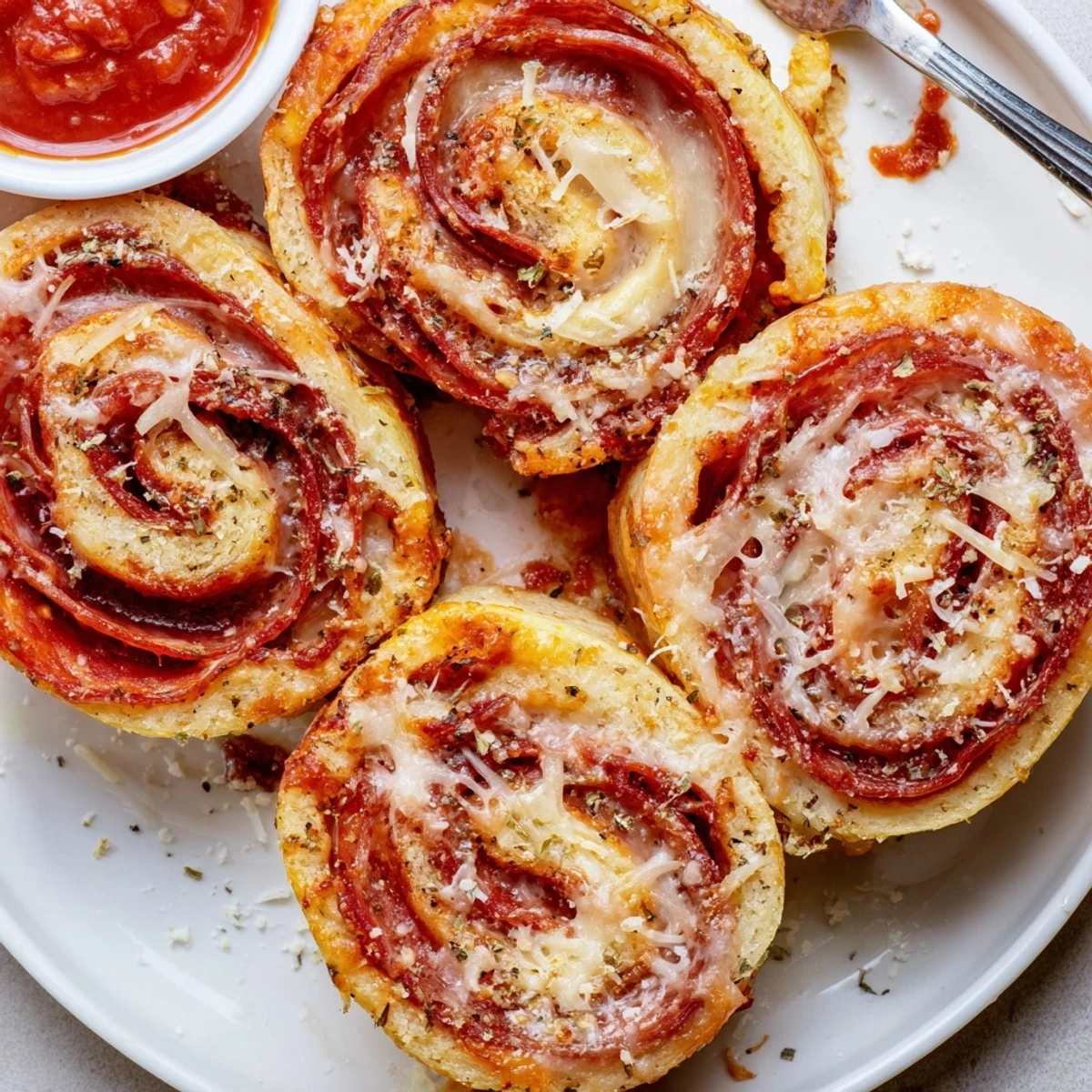 Warm Pepperoni Pizza Roll Breadsticks Recipe fresh from oven, buttery crust, melty mozzarella.