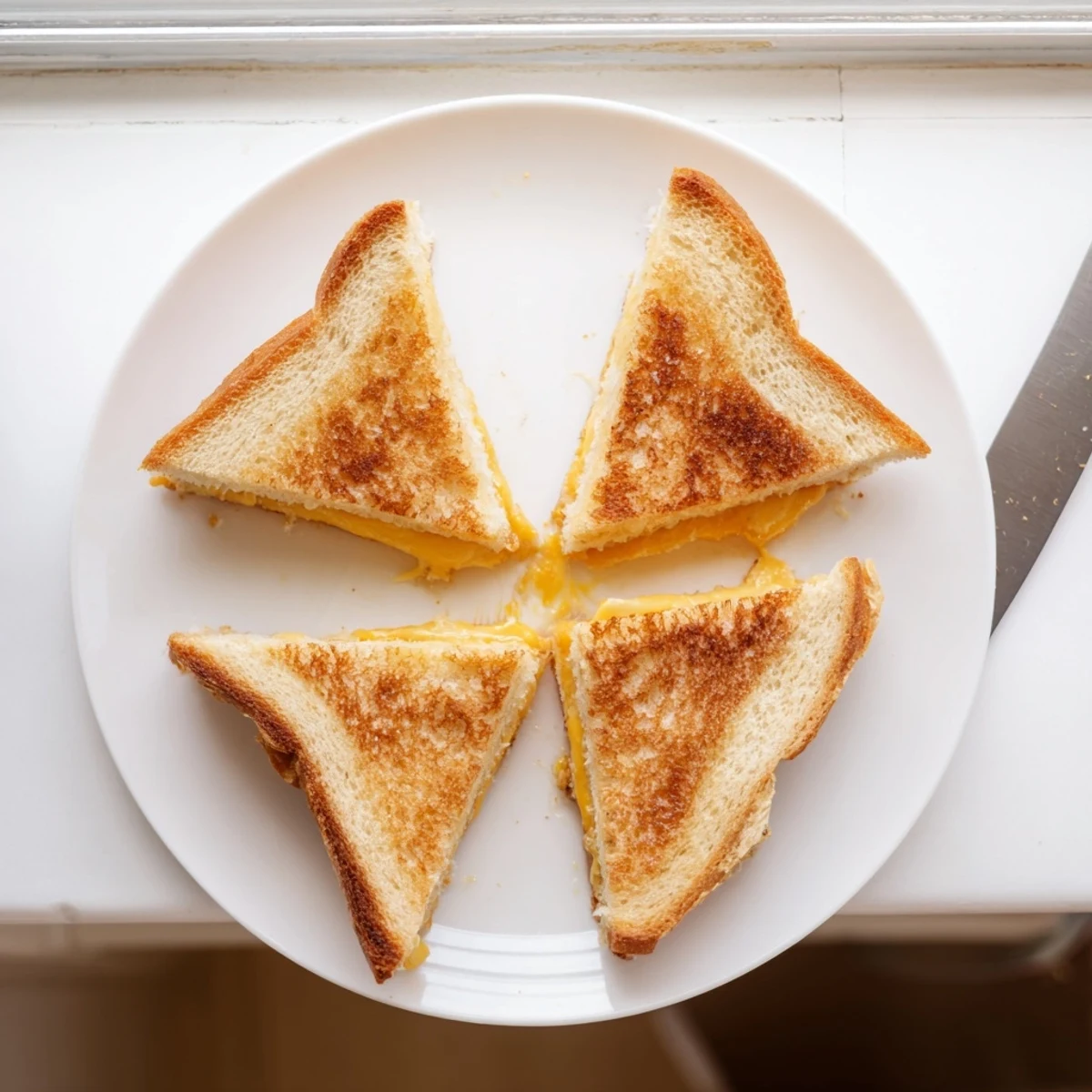 Classic grilled cheese featuring crisp golden bread and gooey melted cheese perfect for quick lunch comfort