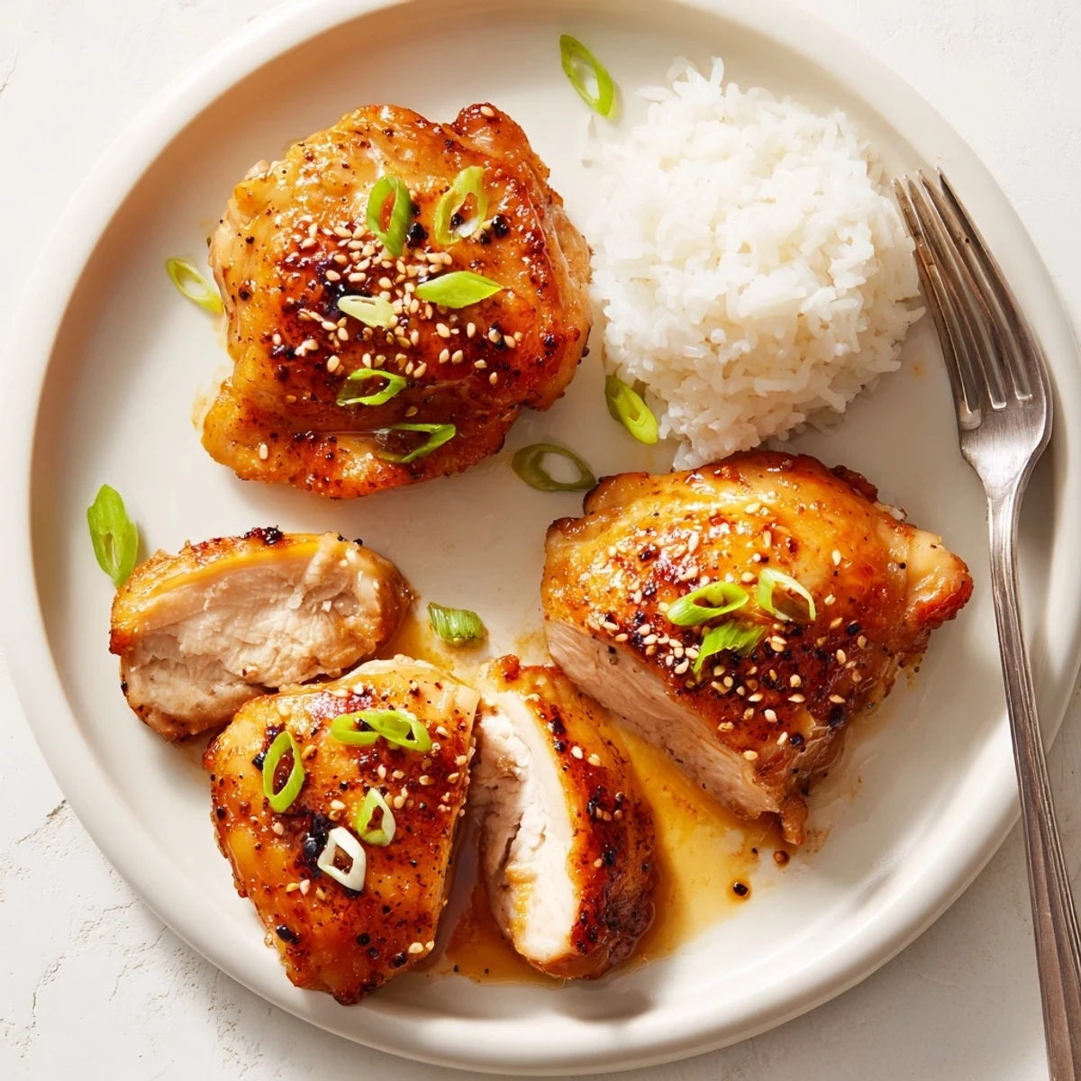 Weeknight Honey Soy Chicken sizzling in skillet, fragrant garlic-ginger aroma, ready to plate