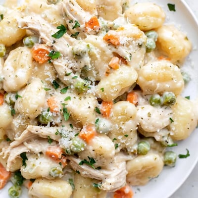 One Pot Gnocchi Chicken Pot Pie