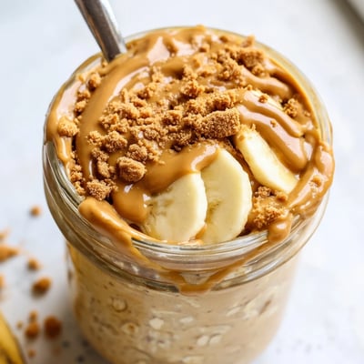 Quick Biscoff Overnight Oats