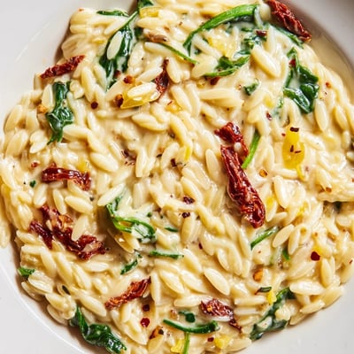 Creamy Tuscan Orzo
