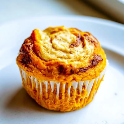Chai Pumpkin Cheesecake Muffins